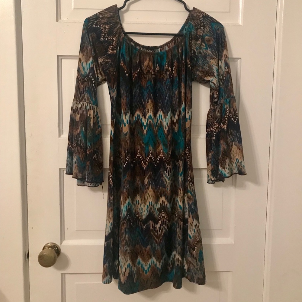 Retro Bell Sleeve Dress